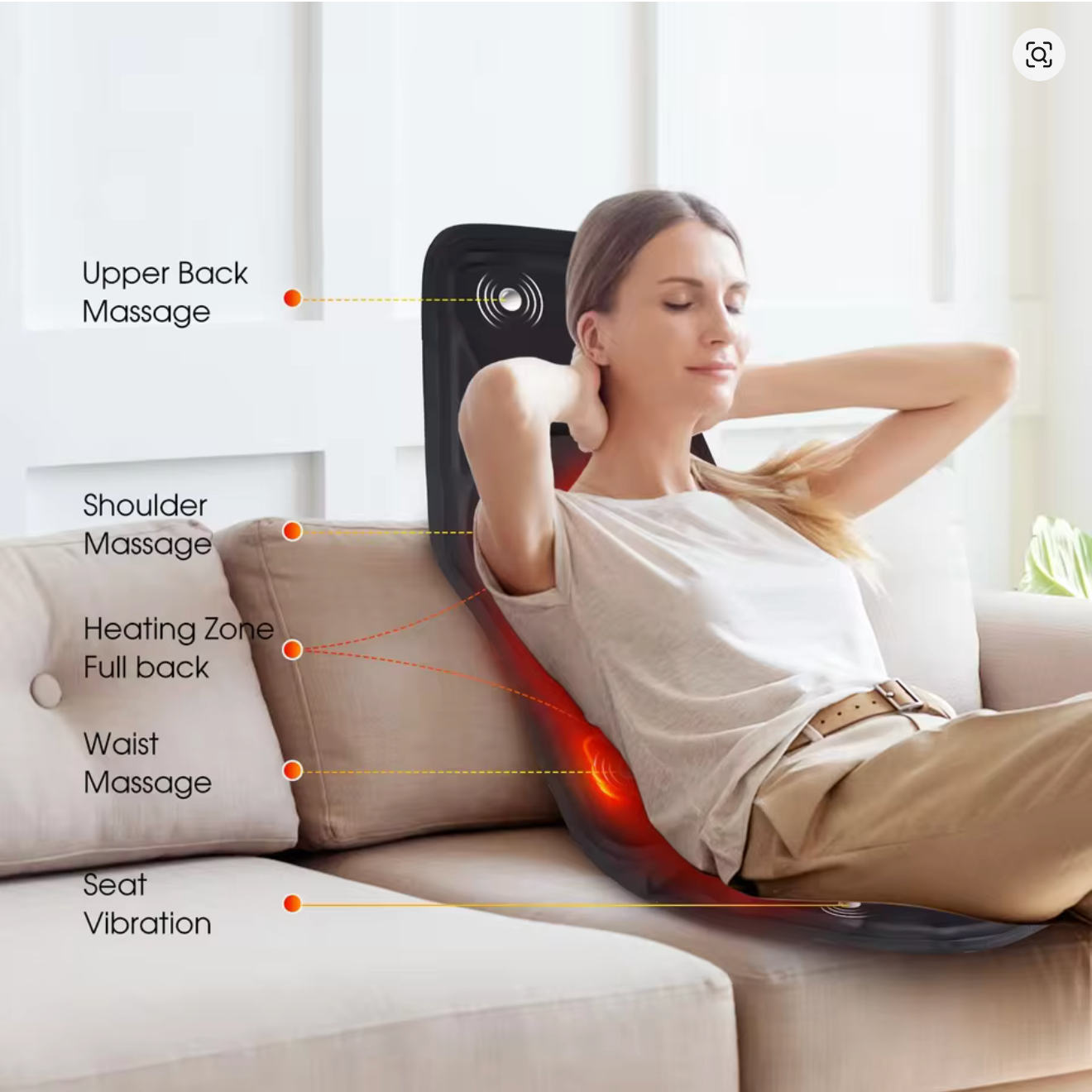 Car Heating Massage Warm Cushion